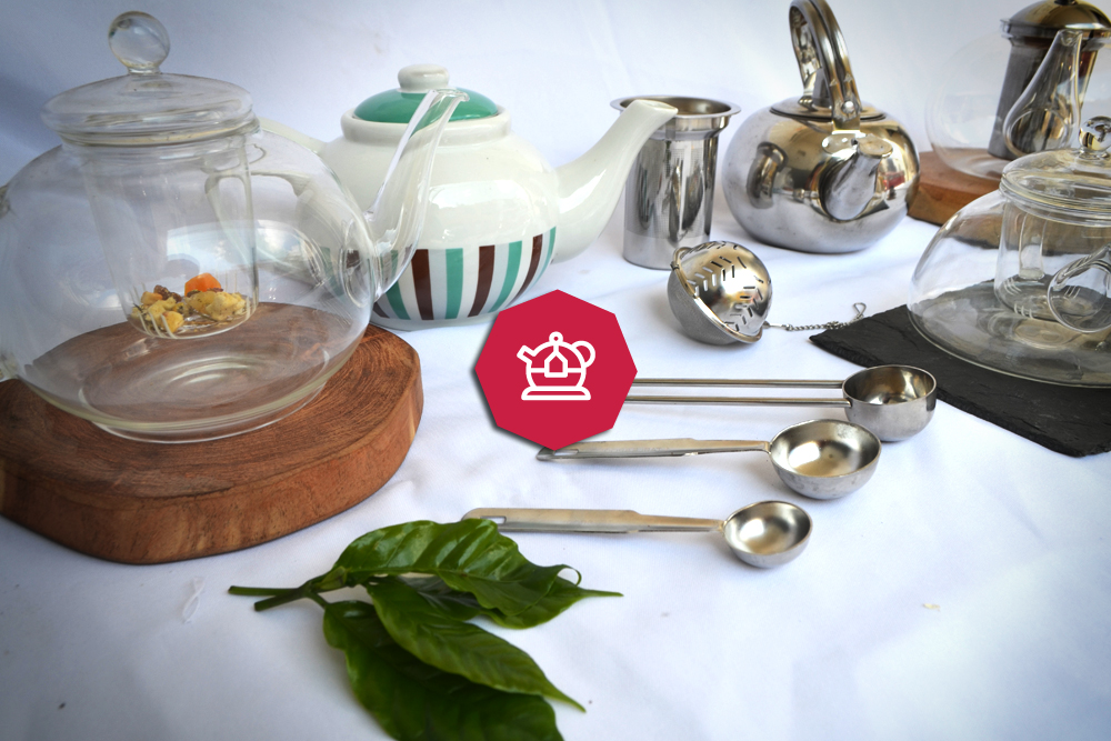 Accesorios para el ritual del te